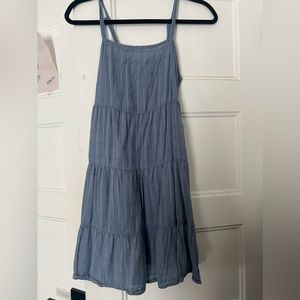 denim colored mini dress